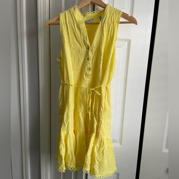 DRAPER JAMES RSVP Button Front Sleeveless Dress - Picture 2 of 5